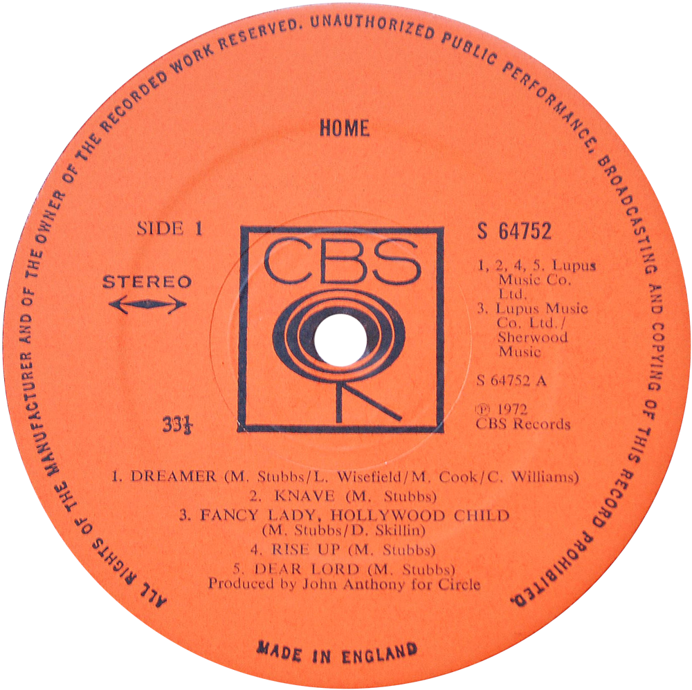 S 64752 Home Label - Lp Label (1000x998), Png Download