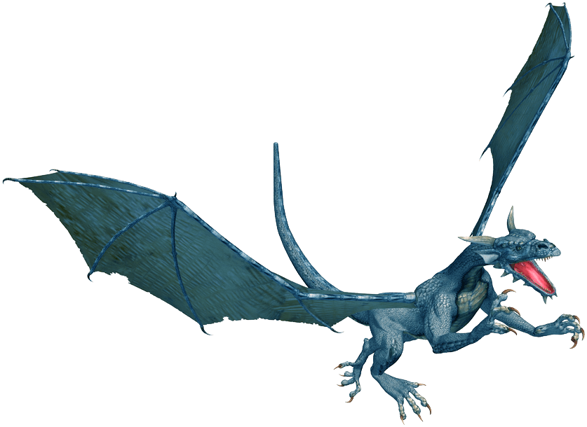 Blue Dragon - Dragon With Clear Background (1024x768), Png Download