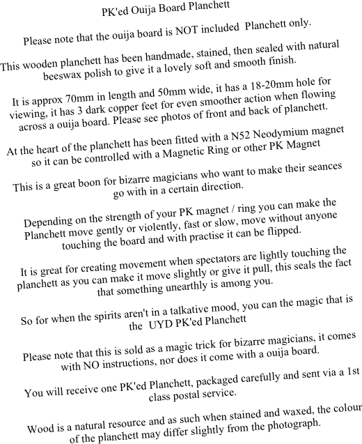 Pk'ed Ouija Board Planchett Please Note That The Ouija - Bread Of Life Prayer (520x637), Png Download