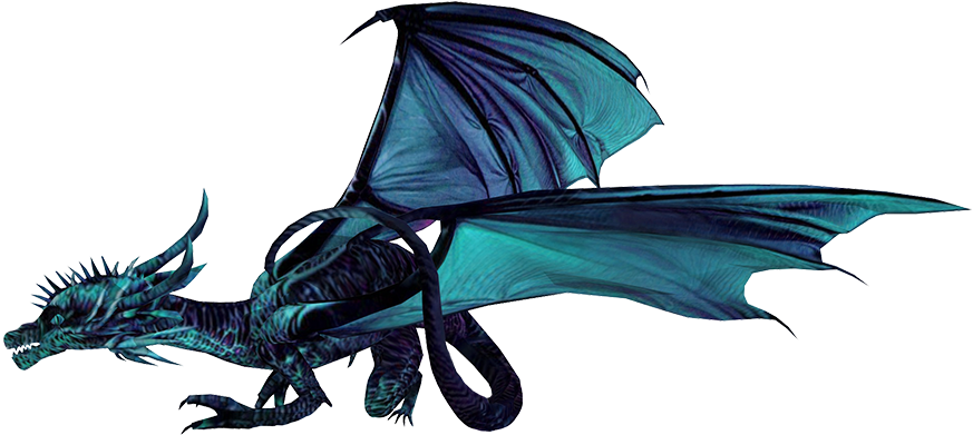 Blue Ice Dragon Pictures - Blue Dragon Gif Png (886x409), Png Download
