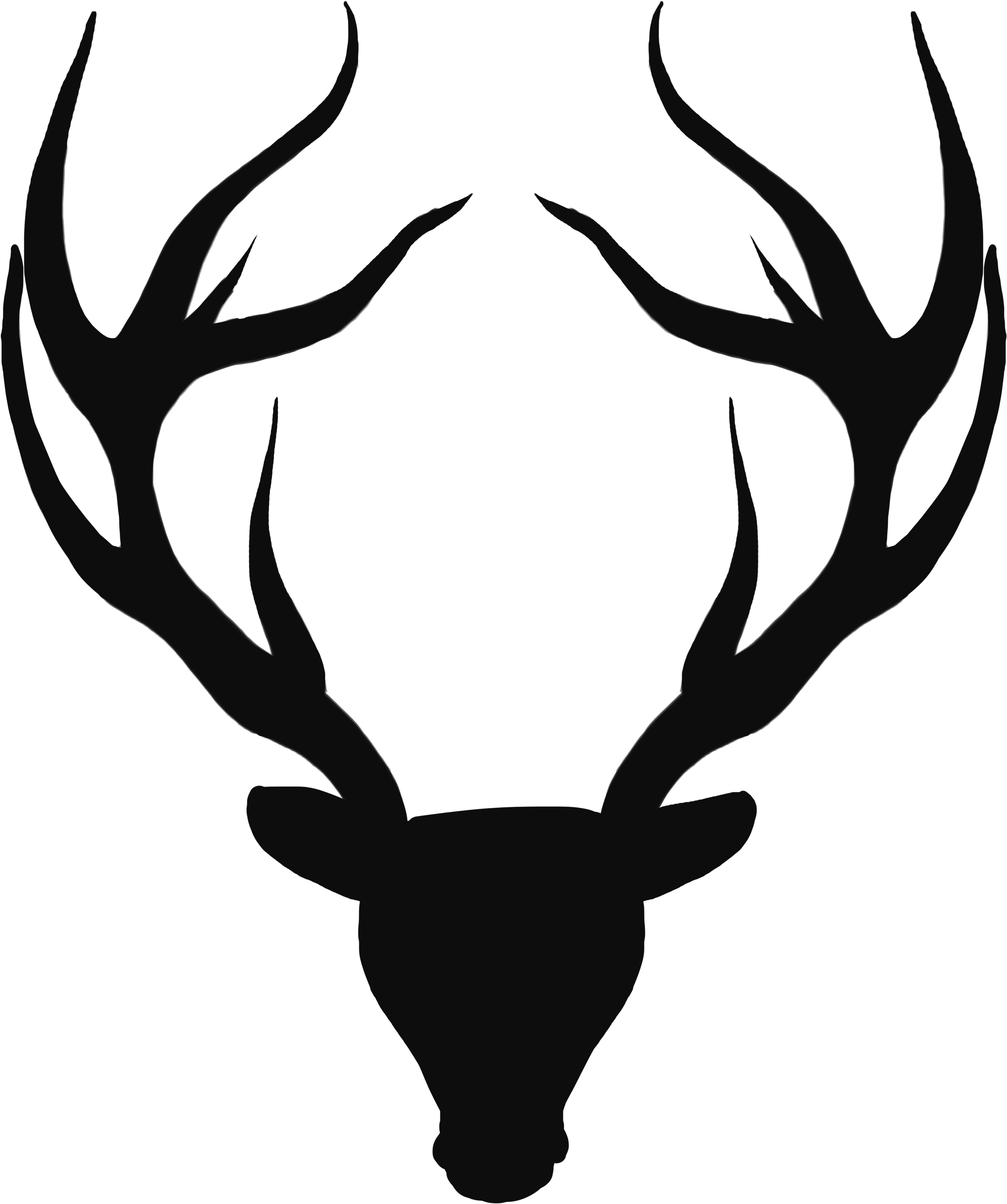 Medieval Stag (3886x4323), Png Download