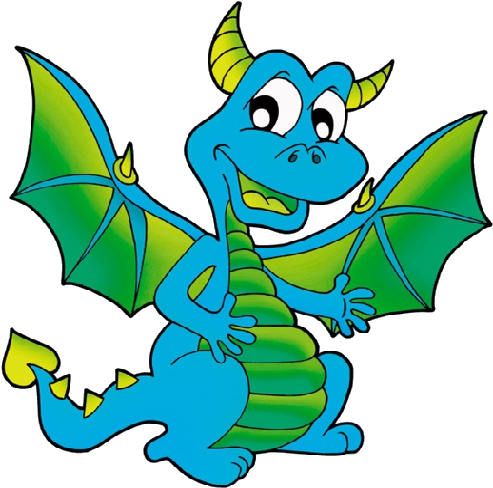 Vector Library Library Dragon Clipart Transparent Background - Dragon Clipart (500x500), Png Download