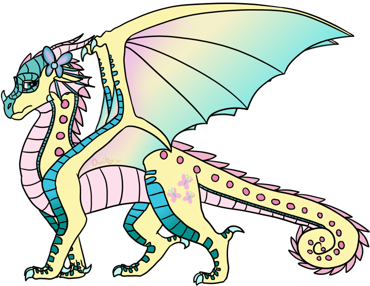 Owibyx, Crossover, Dragon, Dragonified, Fluttershy, - Rainwing Wings Of Fire Ocs (800x579), Png Download