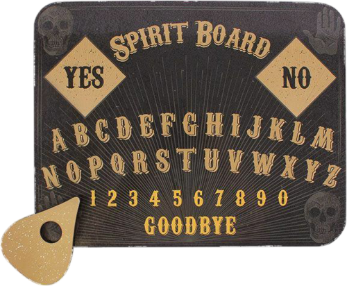 Skull Print Spirit Board - Attitude Clothing Skull Print Spirit Board (500x412), Png Download