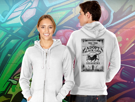 Kitty Ouija Board - Hoodie (571x432), Png Download