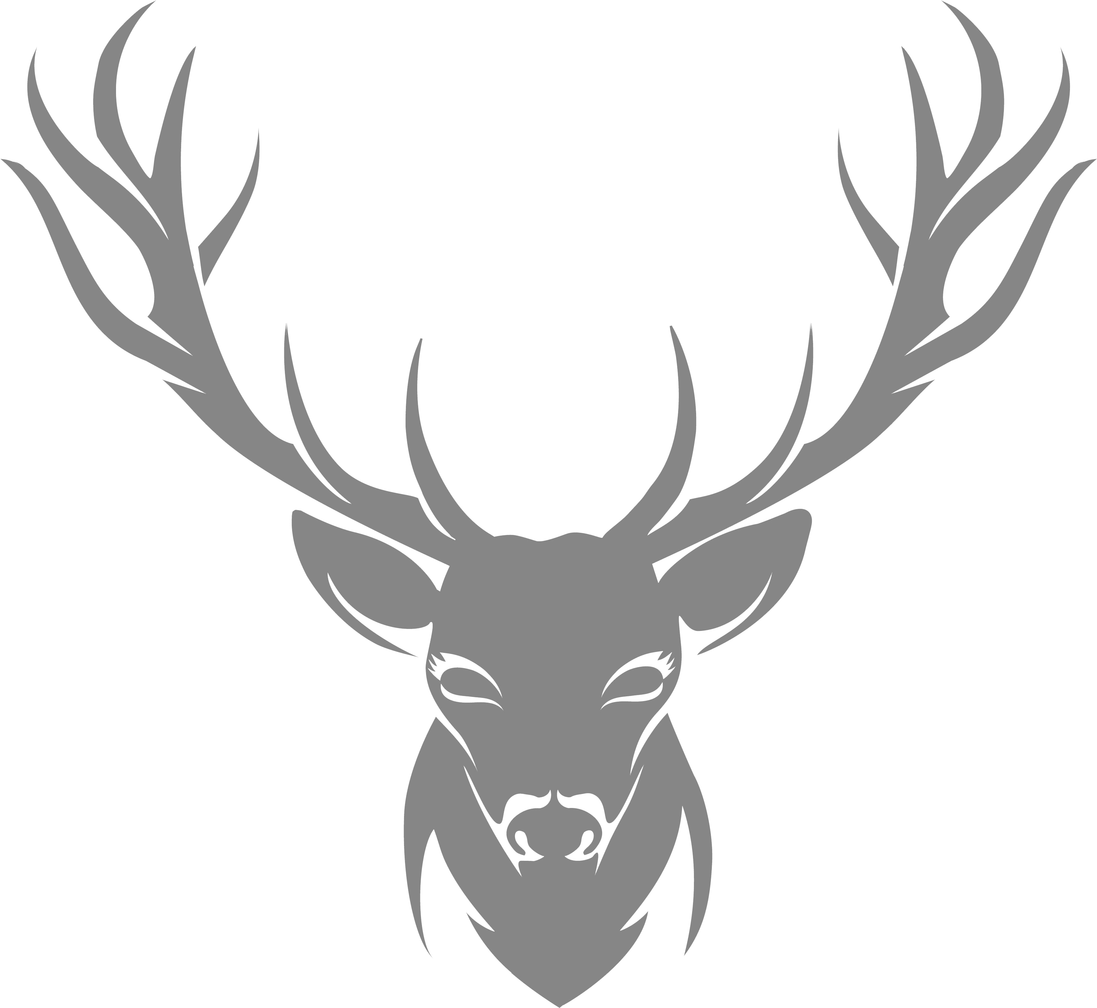 Moose, Elk Png - 100% Natural Beard Wax - Sandalwood 60ml (3504x3336), Png Download