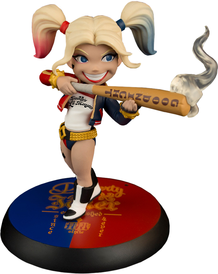 Suicide Squad Harley Quinn Q-fig Figure 3” Vinyl Figure - Harley Quinn Q-fig Figure (749x941), Png Download