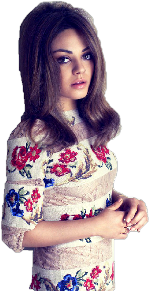 Ukrainian Born Actress Mila Kunis Wears A Dolce & Gabana - Mila Kunis Phitoshoot (304x594), Png Download