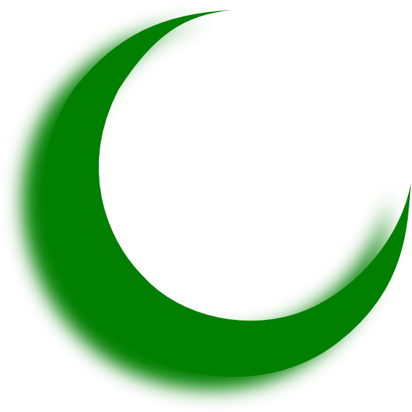 Half Moon Emoji Png - Half Moon Green Png (600x599), Png Download