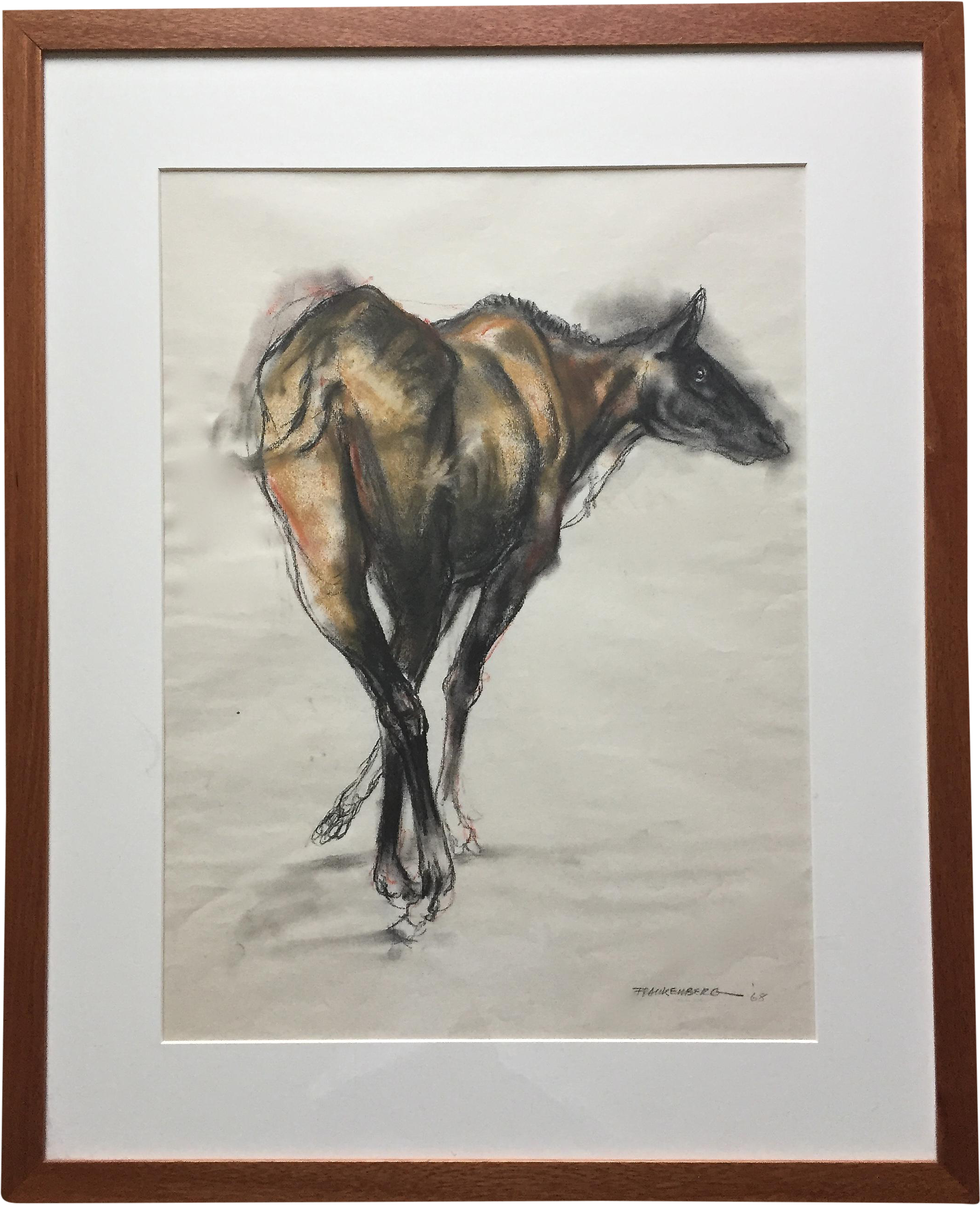 Horses Drawing Pastel - Drawing (2351x2890), Png Download