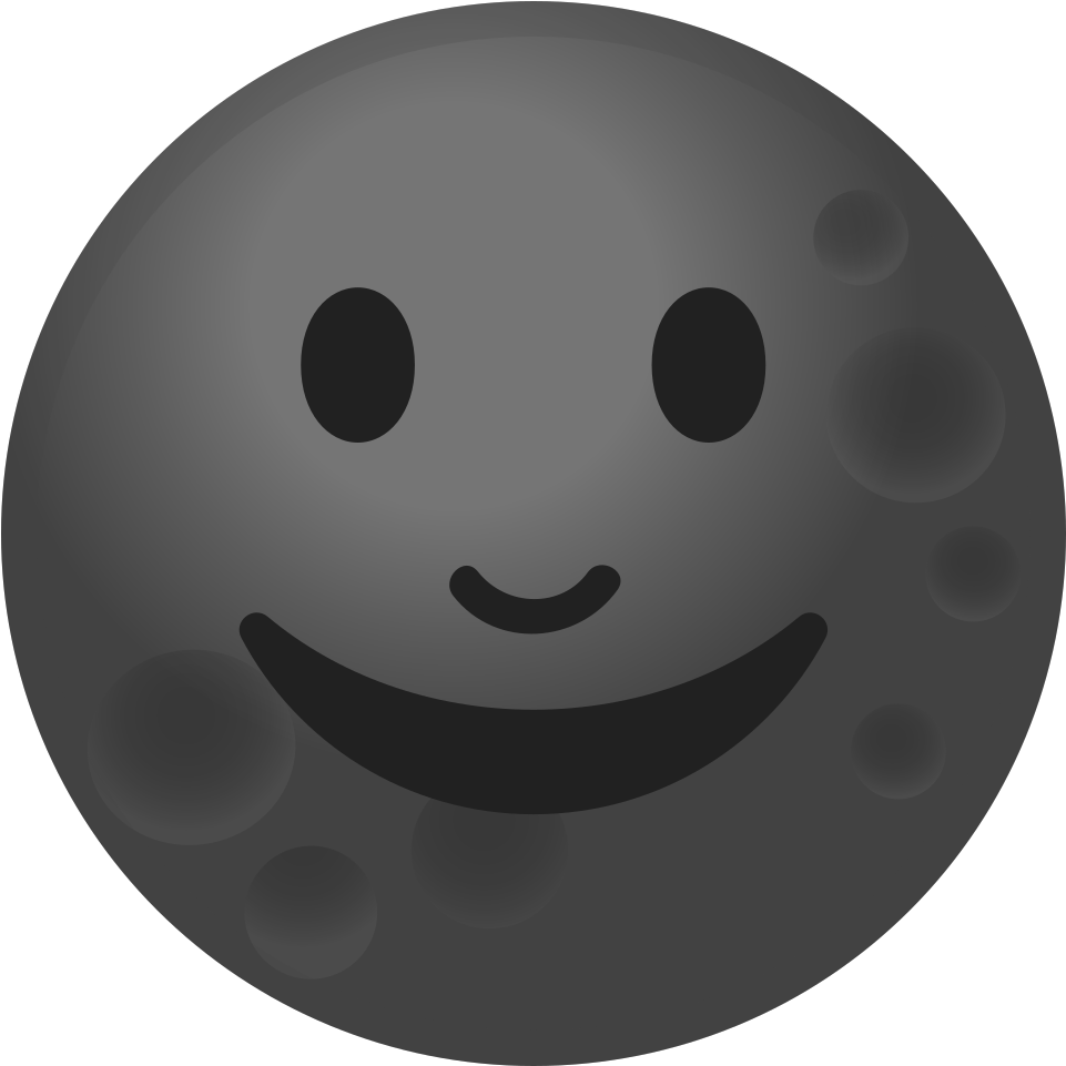 Download Svg Download Png - Luna Emoji Android (1024x1024), Png Download