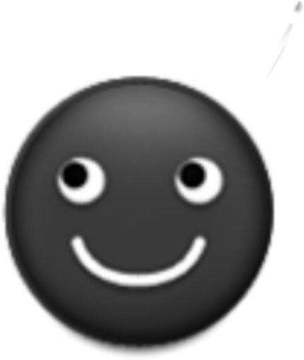 Black Moon Emoji Face Sticker 🌙 Png Black Moon Emoji - 8 Ball Pool (607x607), Png Download