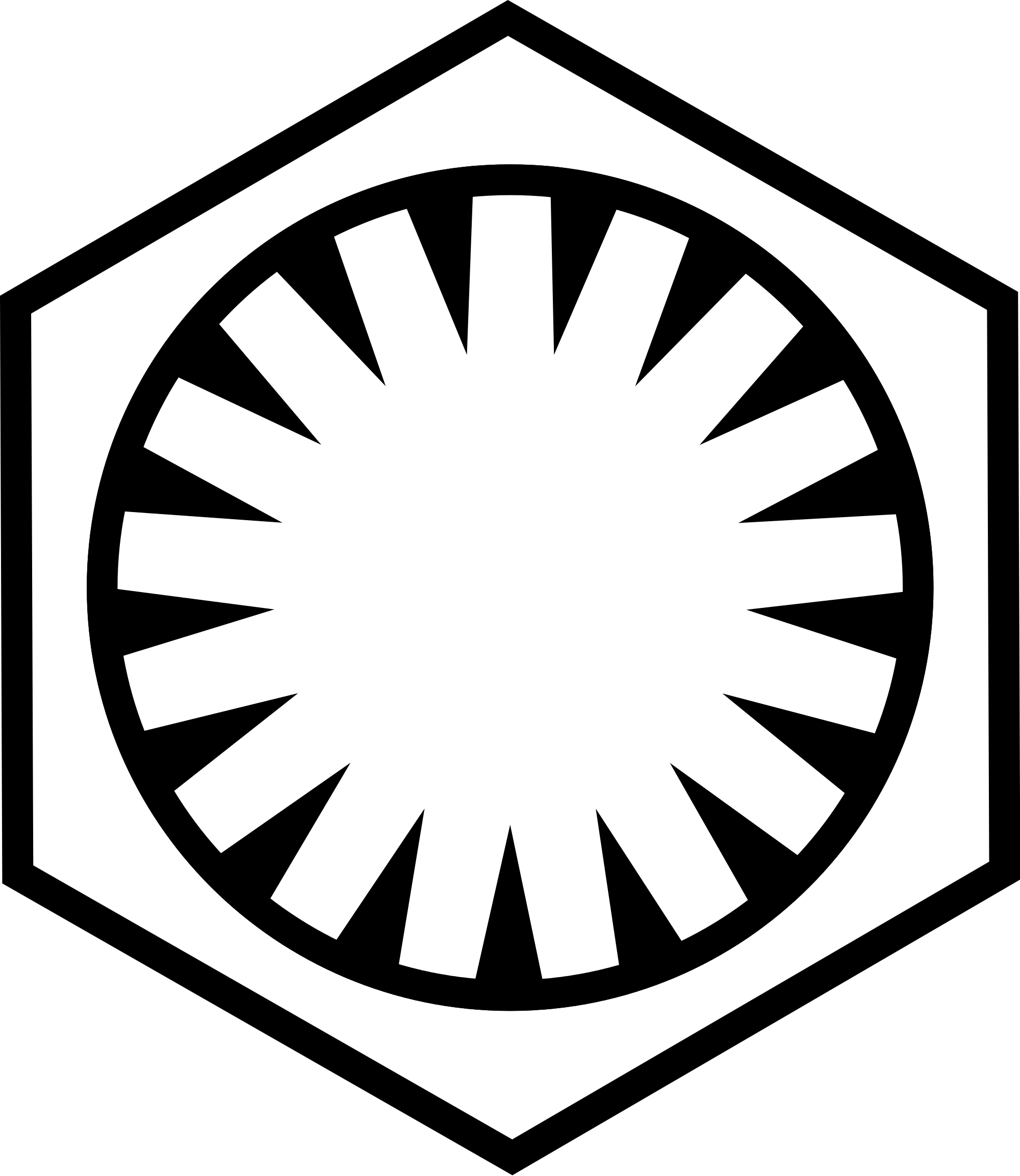 First Order Star Wars Wikipedia Emblem Of - Star Wars First Order Logo (2000x2306), Png Download