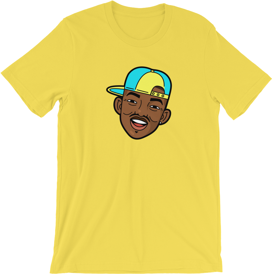 Fresh Prince Tee - Two Samurai - Ultra Soft Shirt, 25 Colors (1000x1000), Png Download