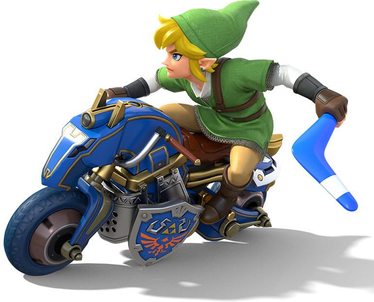 Transparent Link Mario Kart - Mario Kart 8 Deluxe Link (770x622), Png Download