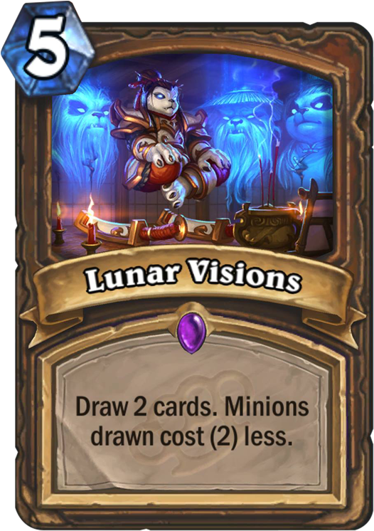 Lunar Visions Card - Lunar Visions Hearthstone (567x811), Png Download