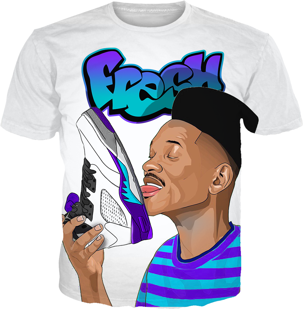 Fresh Prince 5 Sole Lick White Tee - Fresh Prince Of Bel-air (1024x1024), Png Download