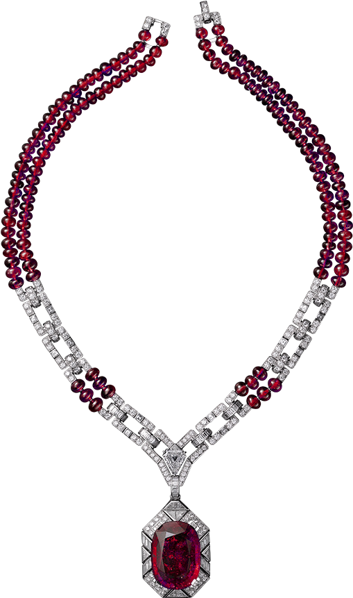 Red And White Necklace Png Best Web - Necklace Clip Art (536x895), Png Download