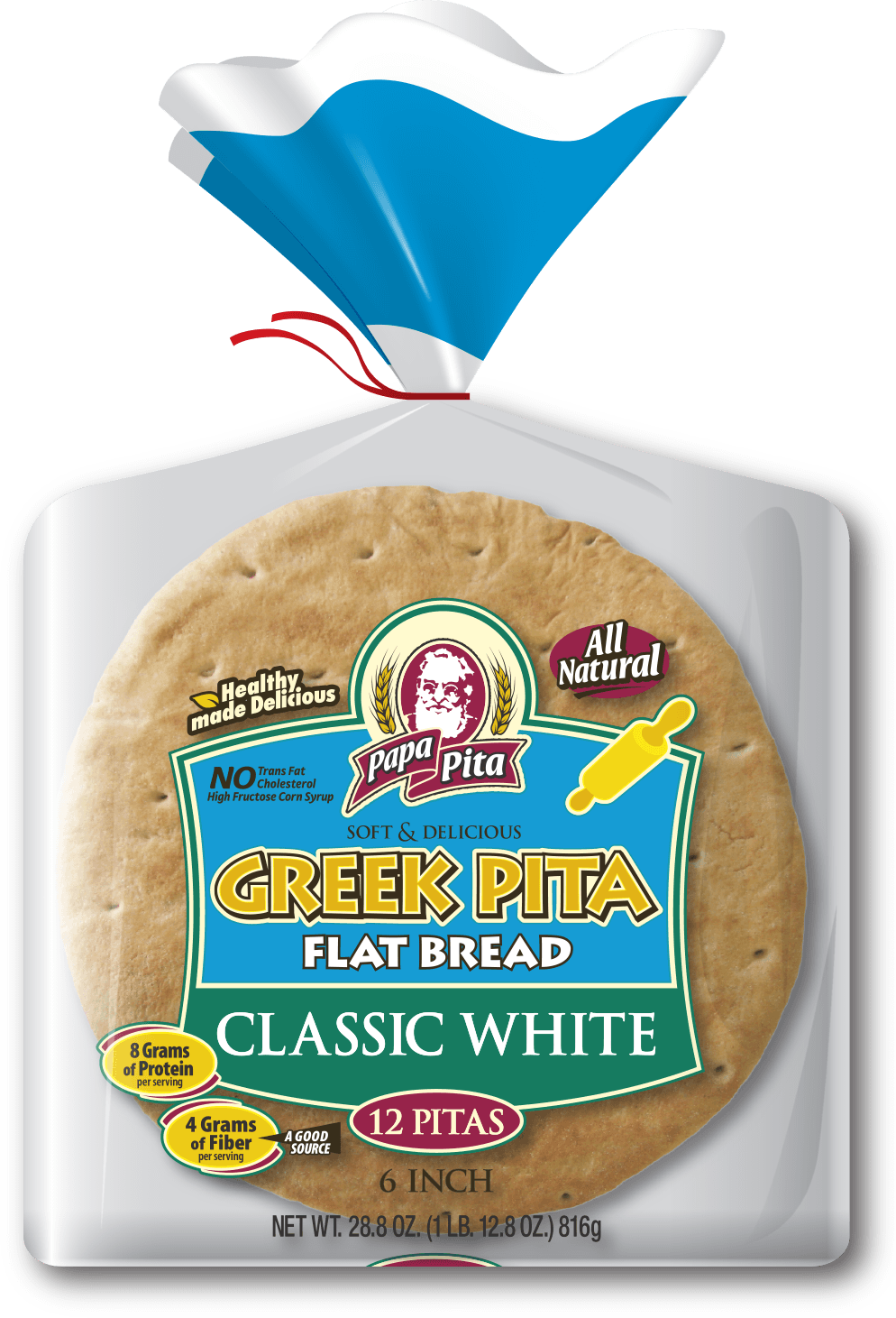 View Our Pita Recipes - Papa Pita Greek Pita Flatbread (994x1461), Png Download