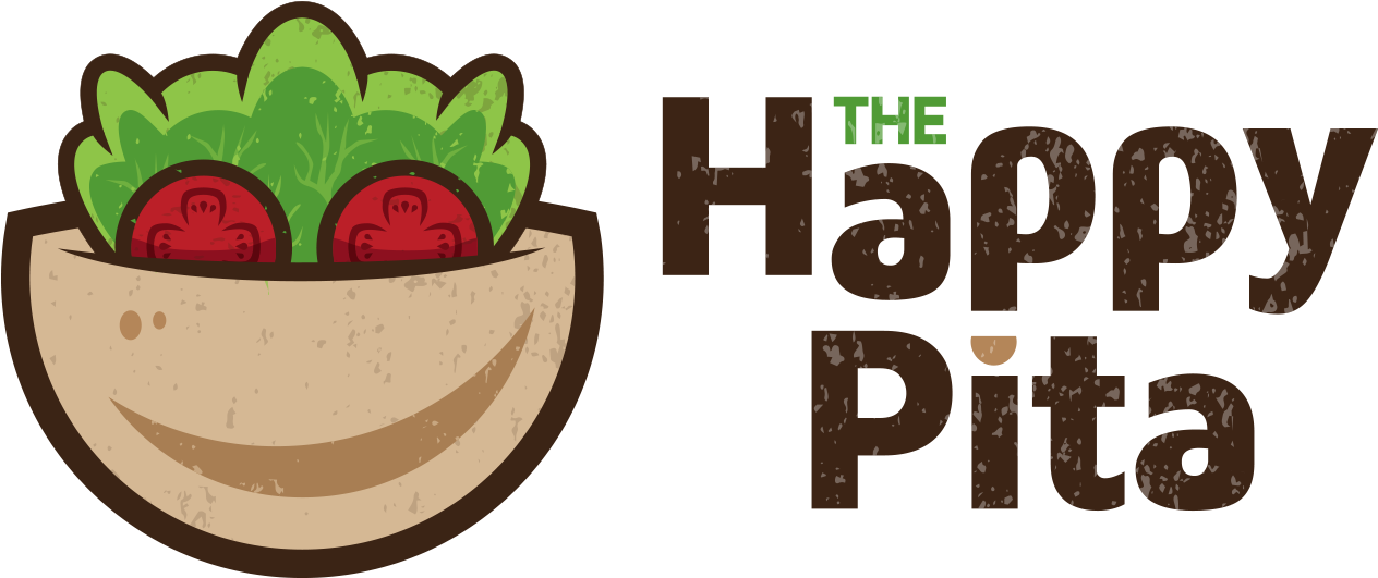 The Happy Pita - Happy Pita Logo (1608x776), Png Download