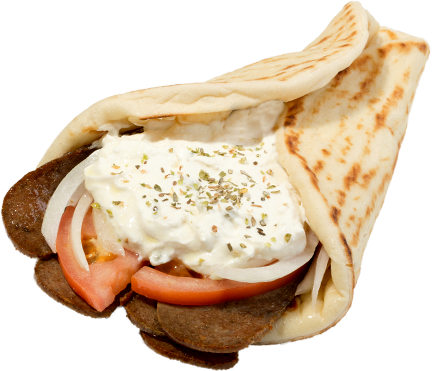 Steak Pita - Fast Food (432x371), Png Download