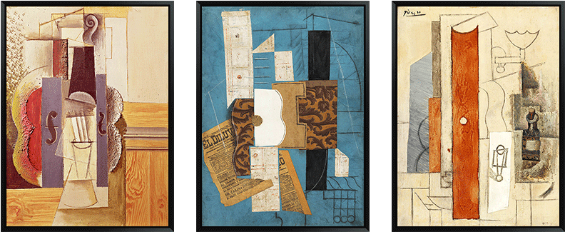 Picasso European Decorative Painting Living Room Modern - Pablo Picasso Collage (800x800), Png Download