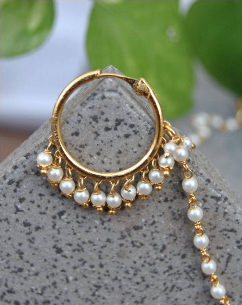 Polki Nose Ring Small (1000x1000), Png Download