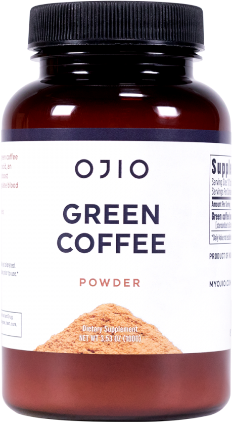 Ojio, Green Coffee Powder , 3.53 Oz (100 G) (700x700), Png Download