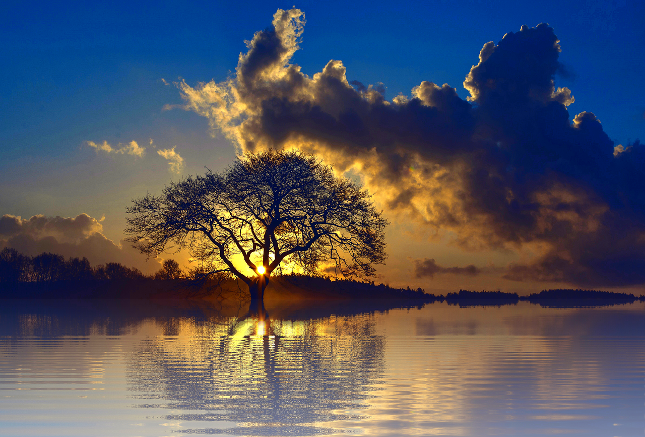 Vacation, Sunset, Sea, Nature, Sun, Isolated, Lake - తలుగు అలబనయన బబల: తలుగు బబల 1880 - Albanian Bible 1884 (1280x867), Png Download