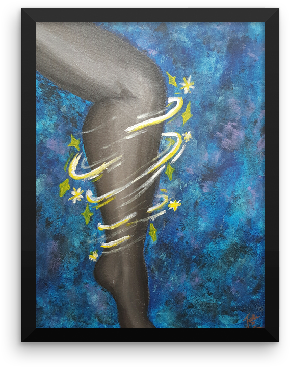 Taking A Dip Framed Print - Modern Art (1000x1000), Png Download