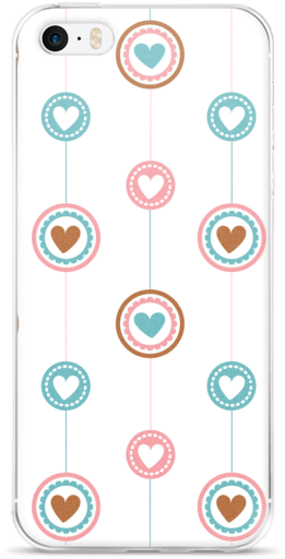 Flat Design Lines And Hearts For Iphone 5/5s/se, 6/6s - Smartphone (600x600), Png Download