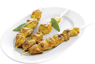 Chicken Skewers - Tapas De Pinchito De Pollo (400x400), Png Download