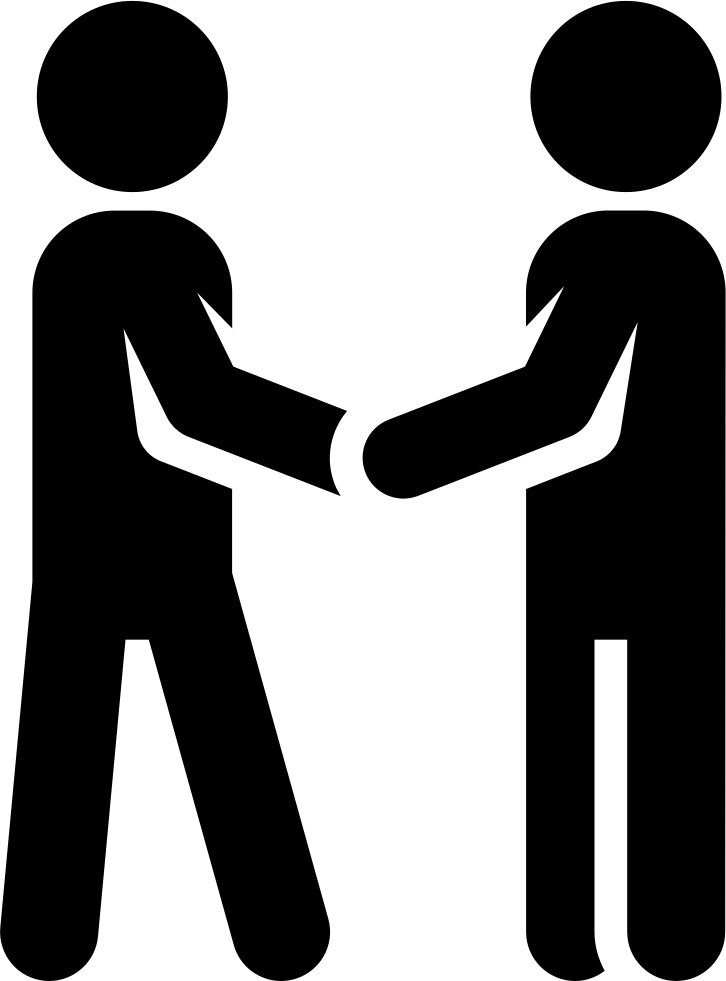 Hand Shake Svg Png Icon Free Download - People Shaking Hands Icon (726x981), Png Download