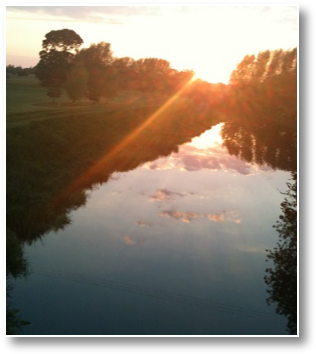 Fishing - Reflection (331x369), Png Download