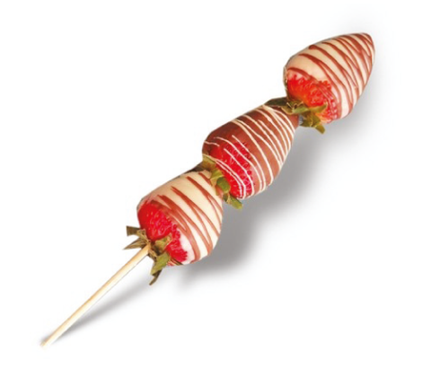Pinchos De Fresas Con Chocolate (498x498), Png Download