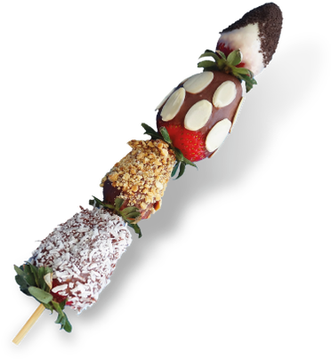 Fresas Con Chocolate Pinchos (498x498), Png Download