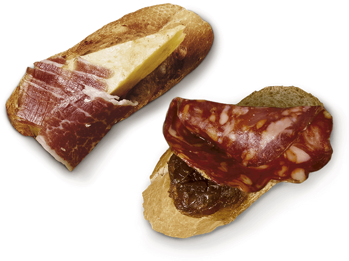 Pincho De Paletilla Ibérica De Cebo De Paletilla Ibérica - Tapas (790x576), Png Download