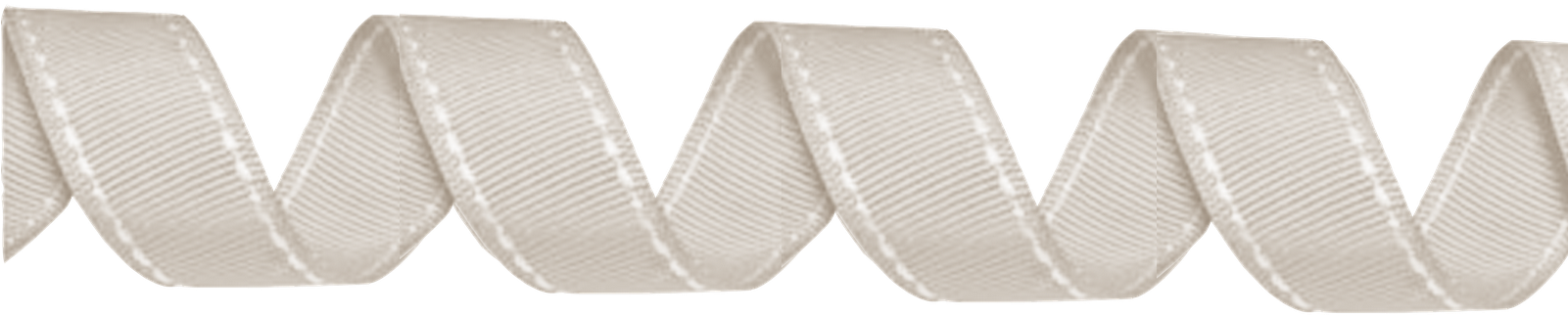 Curly Ribbon Cream - Chair (1600x398), Png Download