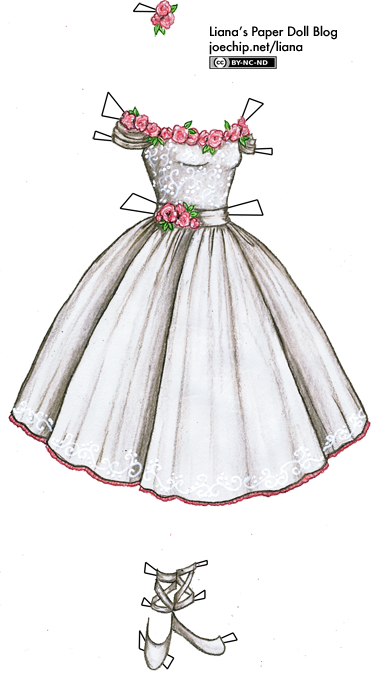 Halloween 10 Day 4 White Ballerina Outfit With Pink - Gown (374x674), Png Download
