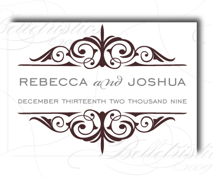 Stationery Design And Inspiration For The Diy Bride - Wedding Name Logo Design Png (440x360), Png Download