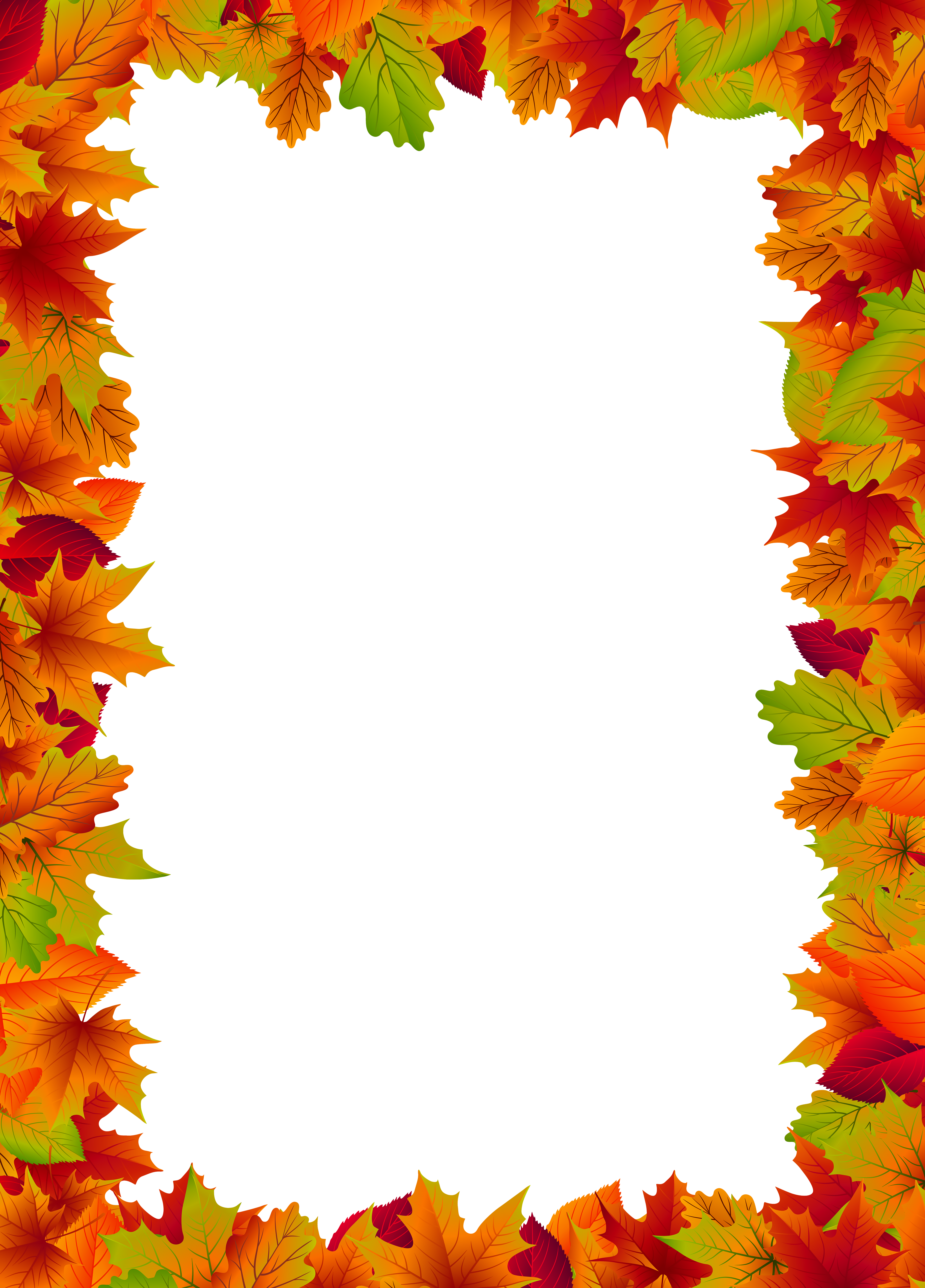 Autumn Frame (4309x6000), Png Download