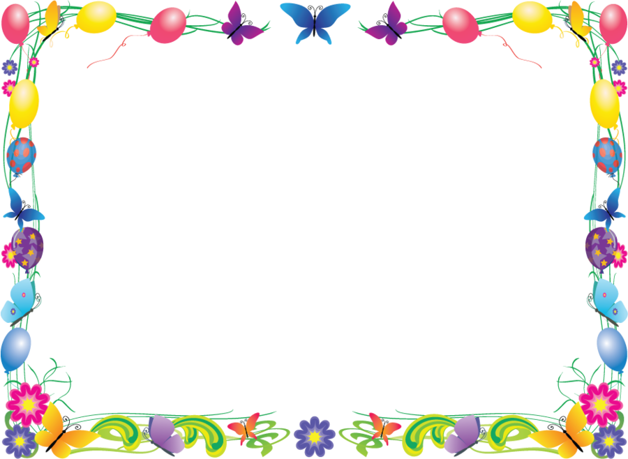 Preschool Frame Clipart Borders And Frames Pre-school - Floral Frame (900x658), Png Download