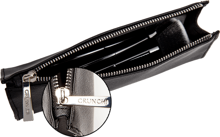 Makeup Bag With Zipper Close Up - Zipper (900x600), Png Download