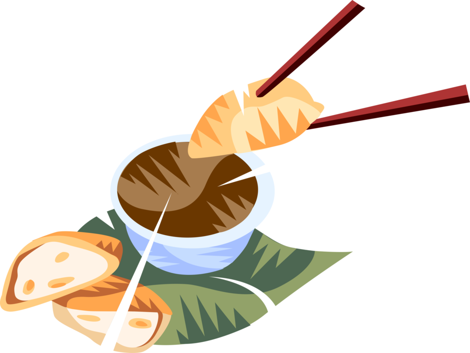Vector Illustration Of Chinese Cuisine Tofu Dumplings - Chinese Cuisine (930x700), Png Download