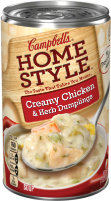Creamy Chicken & Herb Dumplings Soup - Campbell's Homestyle Chicken Noodle Soup (400x400), Png Download