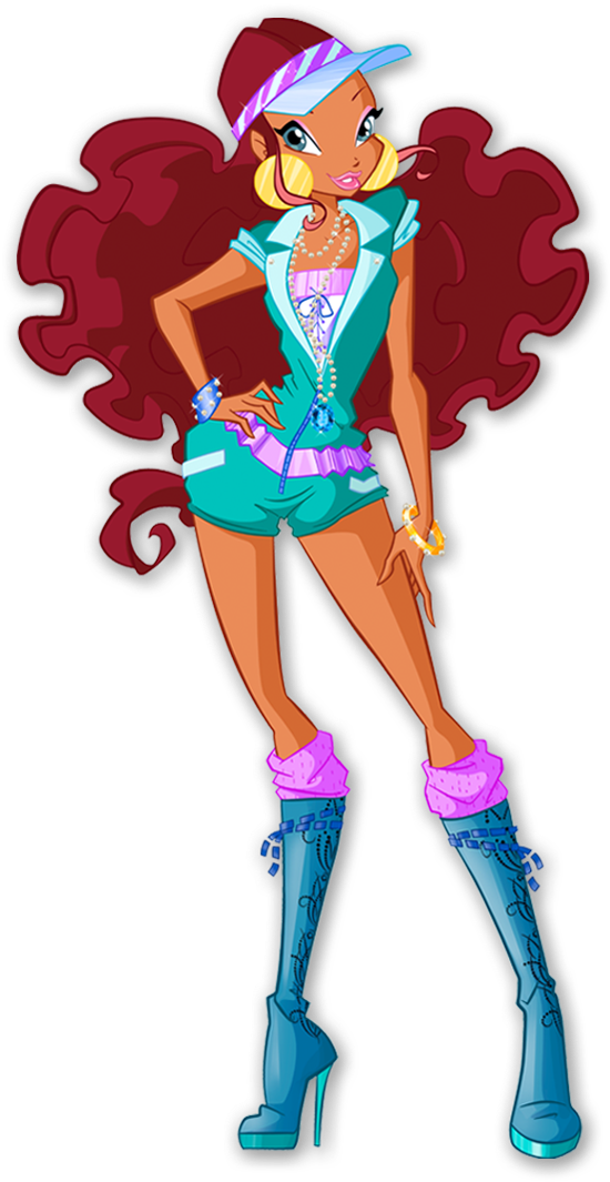 Aisha - Trendy - Winx Club Png Aisha (560x1070), Png Download