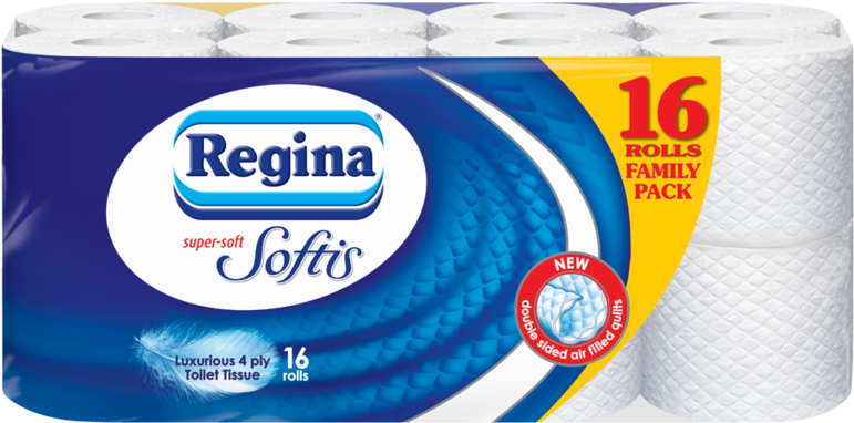 Regina Softis Toilet Tissue 16 Roll - Regina Softis Super-soft Toilet Tissue (9) (800x800), Png Download