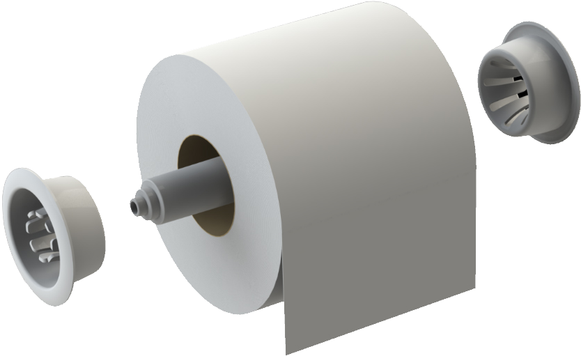 Toilet Roll Holder (972x774), Png Download