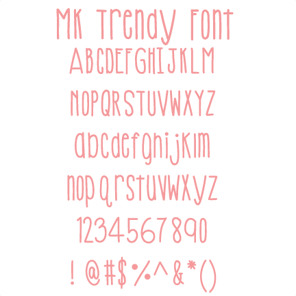 Trendy Font (432x432), Png Download