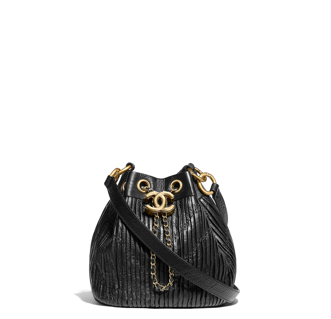 Evening Bag, Pleated Toile Embroidered Lambskin & Gold - Chanel (1128x1440), Png Download